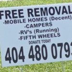 Free Trailer Removal Etowah NC