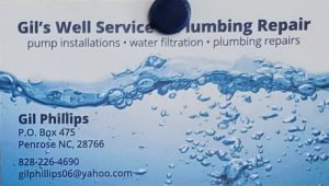 🚰 Gil’s Well Service & Plumbing Repair Penrose NC – Well Service Etowah NC